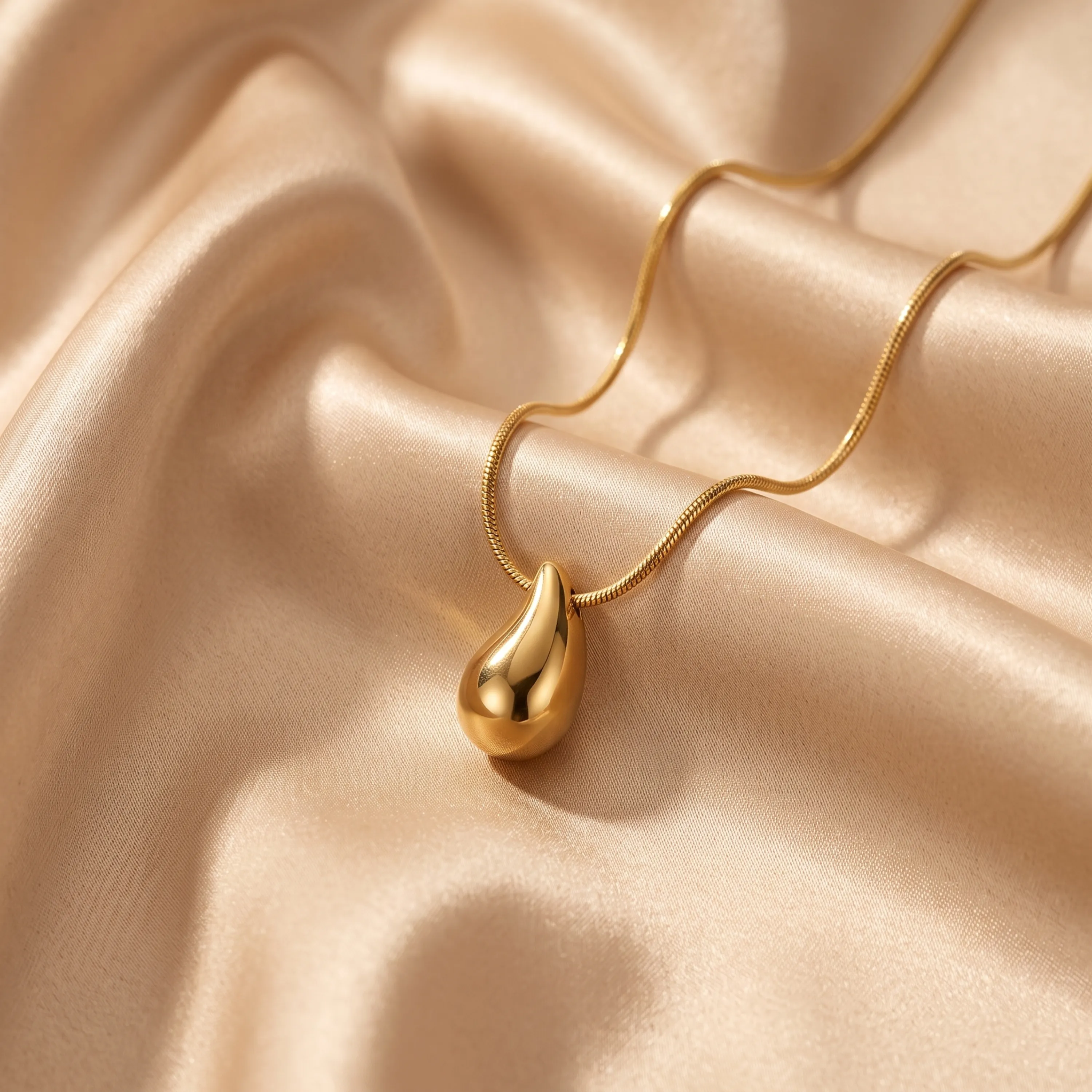 Golden Teardrop Necklace